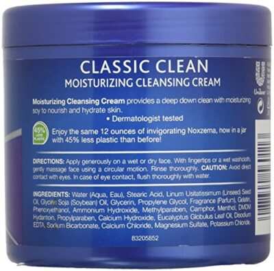 Noxzema Classic Clean Moisturizing Cleansing Cream Unisex, 12 Ounce (Pack of 2) - Image 2