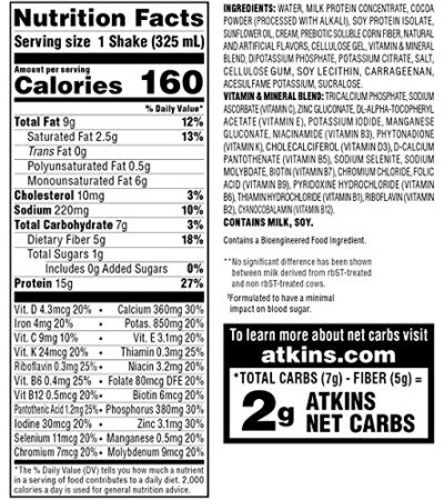 Atkins Gluten Free Protein-Rich Shake, Dark Chocolate Royale, Keto-Friendly, 8 Count (Pack of 1) - Image 8