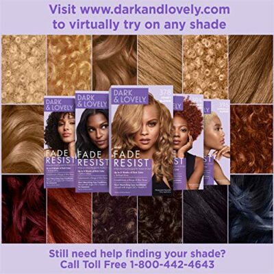 SoftSheen-Carson Dark and Lovely Fade Resist Rich Conditioning Hair Color, Permanent Hair Color, Up To 100 percent Gray Coverage, Brilliant Shine with Argan Oil and Vitamin E, Midnight Blue - Image 6