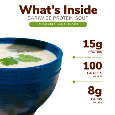 BariWise Protein Soup Mix, Cream of Mushroom - 90 Calories, 5g Net Carbs, 15 Protein (7ct) - Image 2