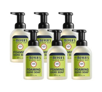 MRS. MEYER’S CLEAN DAY Foaming Hand Soap, Lemon Verbena 10 Fl Oz (Pack of 6)