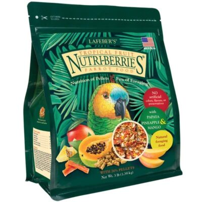 LAFEBER'S Tropical Fruit Nutri-Berries Pet Bird Food, Made with Non-GMO and Human-Grade Ingredients, for Parrots, 3 lb - Image 6