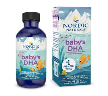 Nordic Naturals Baby?s DHA, Unflavored – 2 oz – 1050 mg Omega-3 + 300 IU Vitamin D3 – Supports Brain, Vision & Nervous System Development in Babies – Non-GMO – Servings May Vary