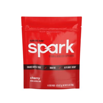 AdvoCare Spark Vitamin & Amino Acid Supplement - Focus and Energy Drink Mix - Cherry - 14 Pack