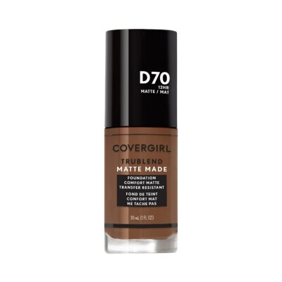 COVERGIRL TruBlend Matte Made Liquid Foundation, Cappuccino , 1 Fl Oz (Pack of 1)