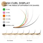 LASHVIEW Silk Mink Fake Eyelash Extensions 0.20 Thickness C Curl Mixed Tray 8-15mm Natural Thick Lashes Individual Semi-Permanent Eyelashes Application for Professional Salon Use - Image 7