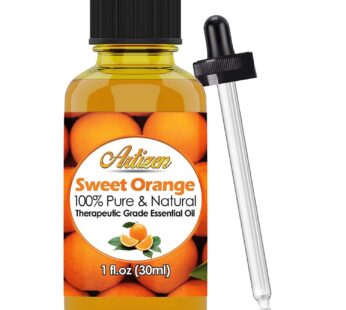 Artizen Sweet Orange Essential Oil (100% Pure & Natural – Undiluted) Therapeutic Grade – Huge 1oz Bottle – Perfect for Aromatherapy