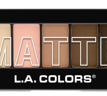 L.A. Colors 5 Color Matte Eyeshadow, Tan Khaki, 0.25 Oz