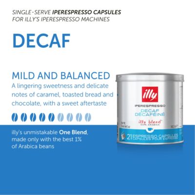 illy Coffee iperEspresso Capsules - Single-Serve Coffee Capsules & Pods - Single Origin Coffee Pods ? Classico Decaf Roast with Notes of Caramel - For iperEspresso Capsule Machines ? 21 Count - Image 3
