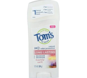 Tom’s of Maine Long-Lasting Aluminum-Free Natural Deodorant for Women, Beautiful Earth, 2.25 oz. 6-Pack