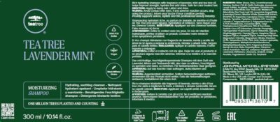 Tea Tree Lavender Mint Moisturizing Shampoo, Hydrates + Soothes, For Coarse + Dry Hair, 10.14 fl. oz. - Image 8