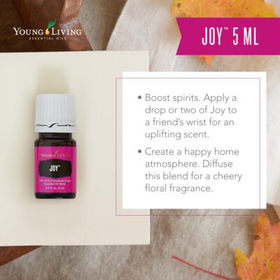 Young Living Joy Essential Oil - 5ml Bottle for Aromatherapy - Combination of Floral and Citrus Essential Oils, Ylang Ylang, Geranium, Jasmine, Palmarosa, Rose, Bergamot, Lemon, and Tangerine Oils - Image 4