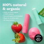 eos 100% Natural & Organic Lip Balm- Sweet Mint, Dermatologist Recommended, All-Day Moisture Lip Care, 0.39 oz, Stick & Sphere - Image 3