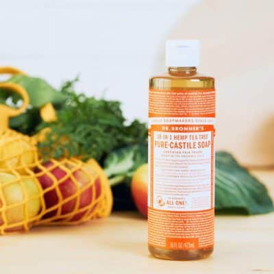 Dr. Bronner's - Pure-Castile Liquid Soap (Tea Tree, 16 ounce, 2-Pack) - Made with Organic Oils, 18-in-1 Uses: Acne-Prone Skin, Dandruff, Laundry, Pets and Dishes, Concentrated, Vegan - Image 3