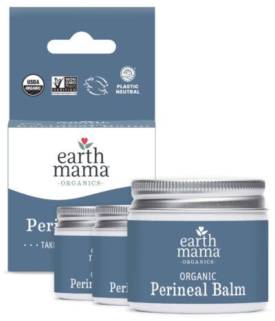 Earth Mama Organic Perineal Balm for Pregnancy and Postpartum, 2-Fluid Ounce (3-Pack)