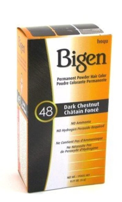 Bigen Powder Hair Color #48 Dark Chestnut 0.21oz (2 Pack) - Image 4