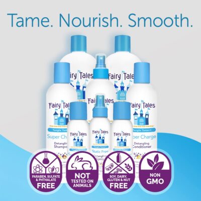 Fairy Tales Tangle Tamer Detangling Conditioner for Kids - Ultra Moisturizing and Anti Frizz Protection - Paraben Free, Sulfate Free - 12 Oz - Image 3