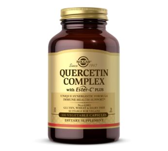 Solgar Quercetin Complex with Ester-C Plus, Unique Synergistic Formulat Immune Health Support, 100 Vegetable Capsules