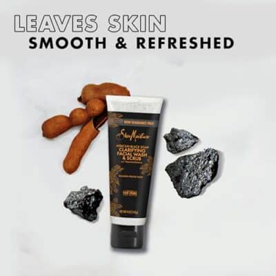 SheaMoisture Facial Wash and Scrub African Black Soap for Blemish Prone Skin to Clarify Skin 4 oz - Image 6