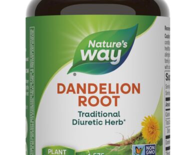 Nature’s Way Dandelion Root, Traditional Diuretic Herb*, Vegan, 100 Capsules (Packaging May Vary)