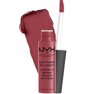 NYX PROFESSIONAL MAKEUP Soft Matte Lip Cream, Lightweight Liquid Lipstick – Budapest (Deep Mauve With Red Undertone)