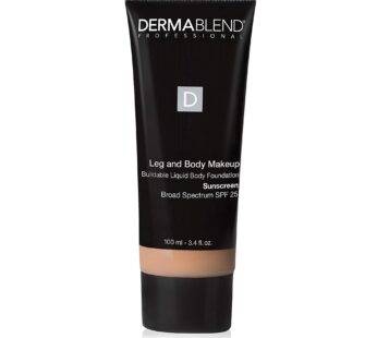 Dermablend Leg and Body Makeup Foundation with SPF 25, 20N Light Natural, 3.4 Fl. Oz.