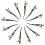 24 Packs Duck Bill Clips, Bantoye 3.5 Inches Rustproof Metal Alligator Curl Clips with Holes for Hair Styling, Hair Coloring, Silver - Image 3