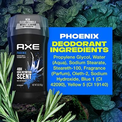 AXE Phoenix Deodorant 48H Odor Protection Crushed Mint & Rosemary Aluminum Free Deodorant for Men 3oz 4 Count - Image 10