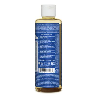 Dr. Bronner's - Pure-Castile Liquid Soap (Peppermint, 8 ounce) - Made with Organic Oils, 18-in-1 Uses: Face, Body, Hair, Laundry, Pets and Dishes, Concentrated, Vegan, Non-GMO - Image 2
