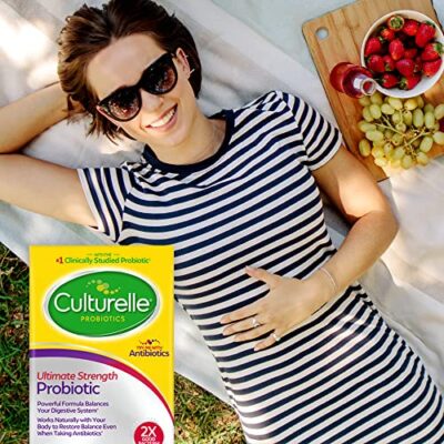 Culturelle Ultimate Strength Probiotic for Men and Women, Most Clinically Studied Probiotic Strain, 20 Billion CFUs, Supports Occasional Diarrhea, Gas & Bloating, Non-GMO, 20 Count - Image 8