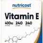 Nutricost Vitamin E 400 IU, 240 Softgel Capsules - Gluten Free, Non-GMO