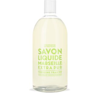 Compagnie de Provence Savon de Marseille Extra Pure Liquid Soap – Verbena – 33.8 fl oz Plastic Bottle Refill