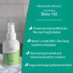 Earth Mama Calendula Baby Oil | Massage Oil for Newborn Skin Care, Dry Skin & Scalp Moisturizer, Fragrance Free, 4-Fluid Ounce (2-Pack) - Image 5