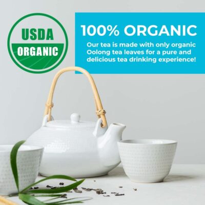 Prince of Peace Organic Oolong Tea, 20 Tea Bags ? 100% Organic Black Tea ? Unsweetened Black Tea ? Lower Caffeine Alternative to Coffee ? Herbal Health Benefits - Image 6