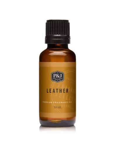 P&J Fragrance Oil - Leather Oil 30ml - Candle Scents, Soap Making, Diffuser Oil, Aromatherapy