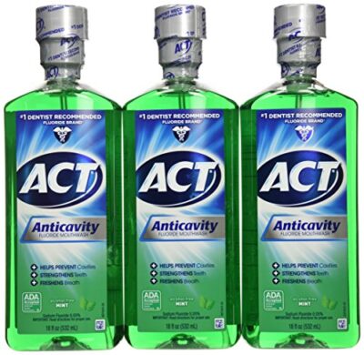Act Anticavity Fluoride Mouthwash Mint 18 fl oz (Pack of 3)(Packaging May Vary) - Image 2
