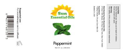 Sun Essential Oils 8oz - Peppermint Essential Oil - 8 Fluid Ounces - Aromatherapy Essential Oils - Peppermint Essential Oil for Diffuser - Mint Essential Oil - Image 2