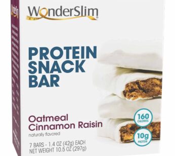WonderSlim Protein Snack Bar, Oatmeal Cinnamon Raisin, (7ct)
