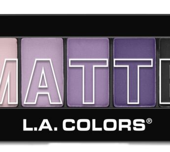 L.A. Colors 5 Color Matte Eyeshadow, Purple Cashmere, CEM473