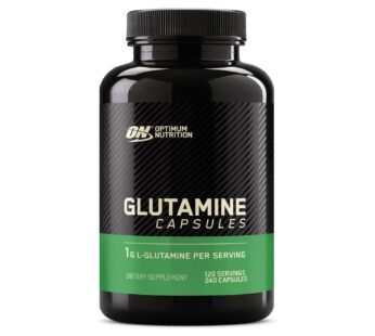 Optimum Nutrition L-Glutamine Muscle Recovery Capsules, 1000mg, 240 Count (Package May Vary)
