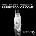 Clairol Nice'n Easy Perfect 10 Permanent Hair Dye, 6.5A Lightest Cool Brown Hair Color, Pack of 2 - Image 8