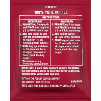 Folgers Coffee Singles (19 per box) - Image 6