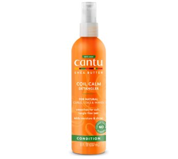 Cantu Coil Calm Detangler with Shea Butter for Natural Hair, 8 fl oz (Packaging May Vary)