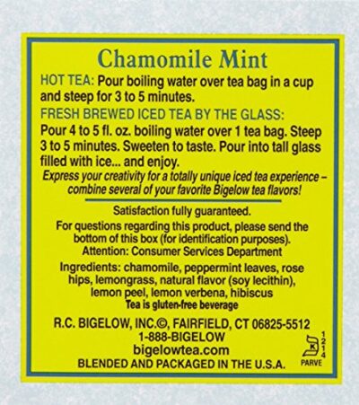 Bigelow Tea, Chamomile Mint, 20bags, 1.09oz - Image 3