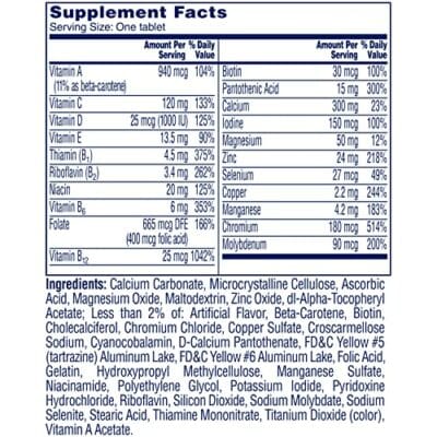 One A Day Women?s 50+ Multivitamins, Multivitamin for Women with Vitamin A, C, D, E and Zinc for Immune Health Support*, Calcium & more, 100 count - Image 11