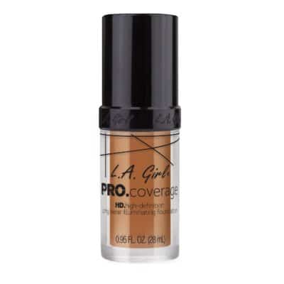 L.A. Girl Pro Coverage Liquid Foundation, Warm Caramel, 0.95 Fl Oz