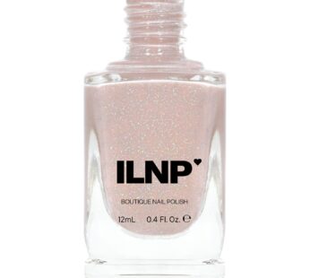 ILNP Birthday Suit – Cashmere Pink Holographic Nail Polish, Neutral Nude, Chip Resistant Manicure, Non-Toxic, Vegan, Cruelty Free, 12ml