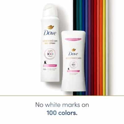 Dove Advanced Care Antiperspirant Deodorant Spray Clear Finish Invisible antiperspirant deodorant tested on 100 colors 72-hour odor and sweat protection with Pro-Ceramide technology 3.8 oz - Image 7