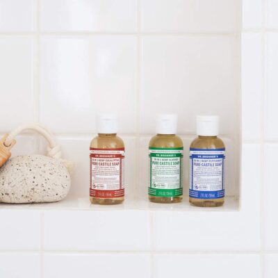 Dr. Bronner's - Pure-Castile Liquid Soap (Peppermint, Travel Size, 2 ounce) - Made with Organic Oils, 18-in-1 Uses: Face, Body, Hair, Laundry, Pets and Dishes, Concentrated, Vegan, Non-GMO - Image 3