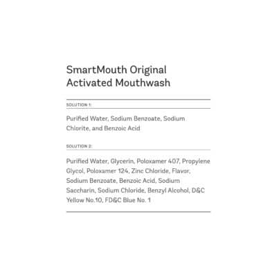 SmartMouth Original Activated Mouthwash - Adult Mouthwash for Fresh Breath - Oral Rinse for 24-Hour Bad Breath Relief with Twice Daily Use - Fresh Mint Flavor - 0.4 Fl Oz (30 Travel Packs) - Image 2